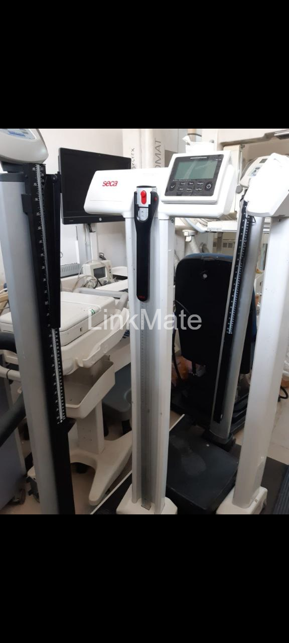 Seca 777 Digital Column Scale with an eye-level display