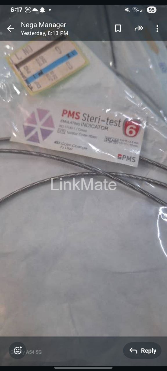PMS Steri-test Type 6 Emulating Indicator